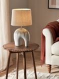 John Lewis Baby Elephant Ceramic Table Lamp, White/Green