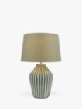 John Lewis Trevone Ceramic Table Lamp, Green