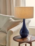 John Lewis Droplet Glaze Table Lamp, Blue