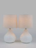 John Lewis Mae Table Lamp, Set of 2, White