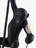 Seletti Hanging Monkey Indoor/Outdoor Old Pendant Light, Black