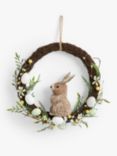 John Lewis Straw Bunny Wreath