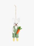 John Lewis Felt Bunny with Carrot Easter Hanging Decoration