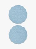 John Lewis Quilted Cotton Placemats, Set of 2, Light Blue