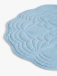 John Lewis Quilted Cotton Placemats, Set of 2, Light Blue
