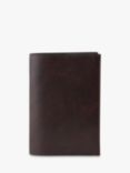 Mulberry Micro Classic Grain Leather Passport Cover, Dark Chocolate