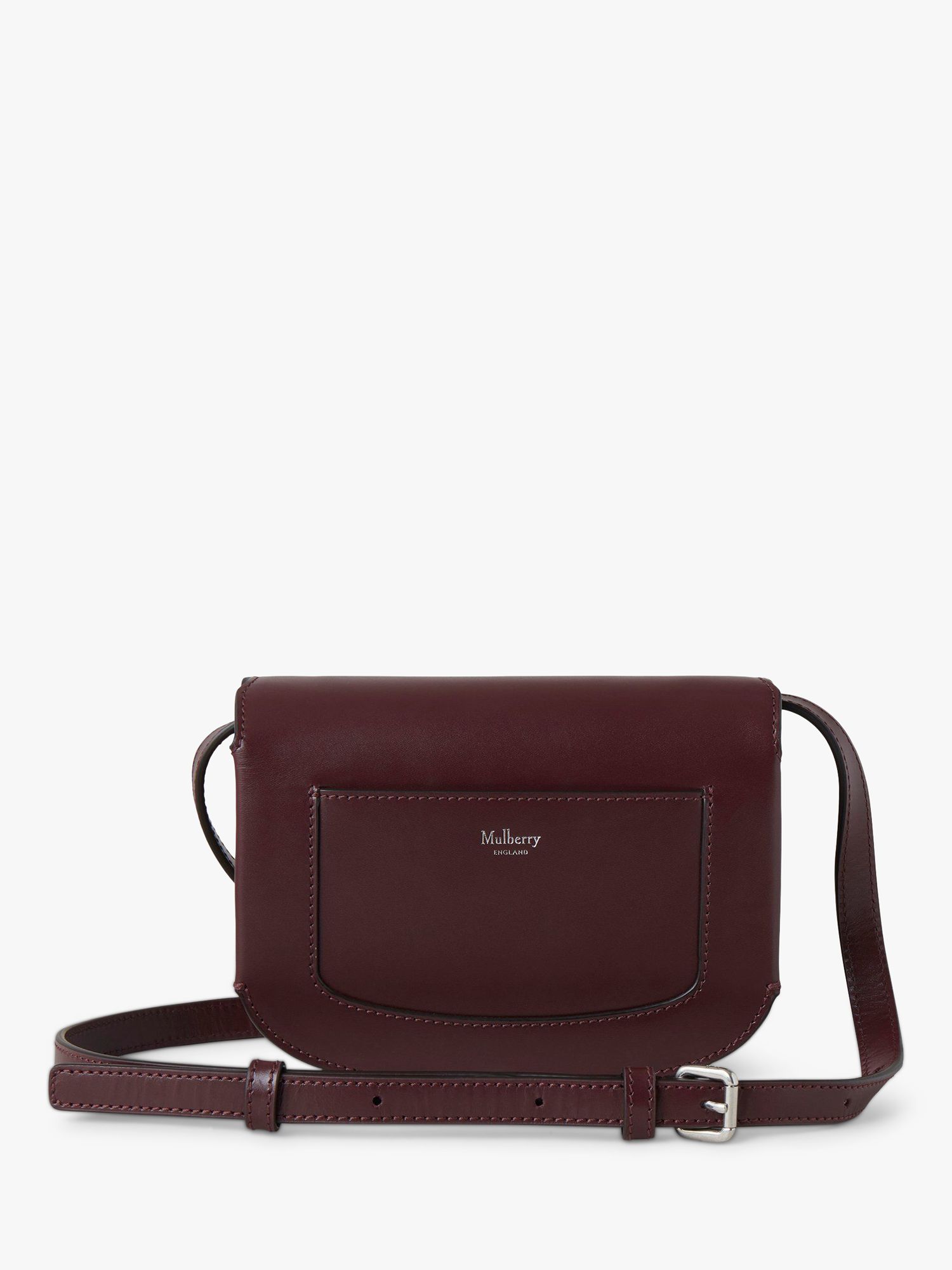 Mulberry Small Pimlico Satchel, Black Cherry at John Lewis & Partners