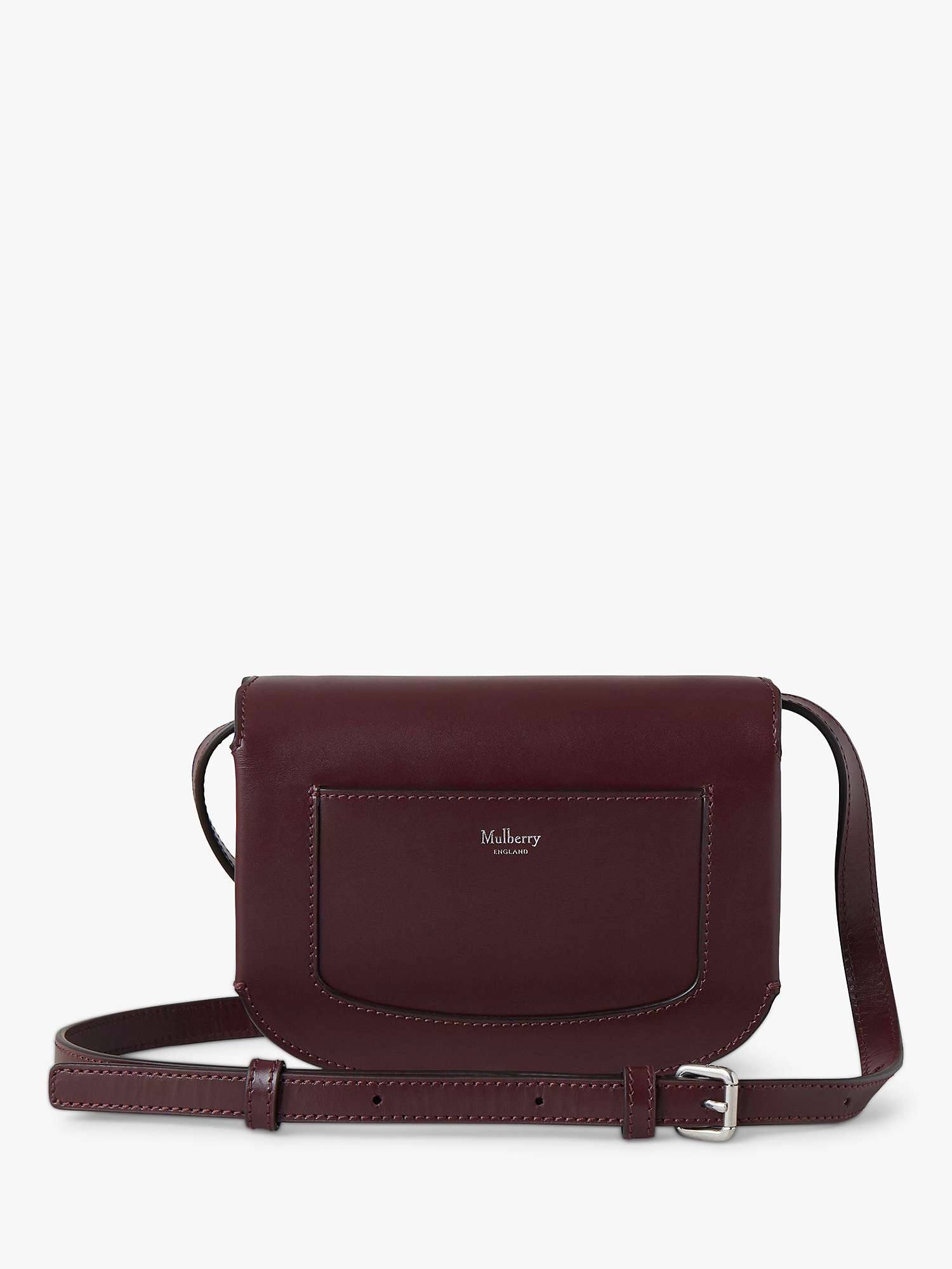 Buy Mulberry Small Pimlico Satchel, Black Cherry Online at johnlewis.com