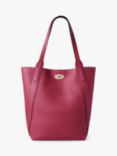 Mulberry North South Bayswater Heavy Grain Tote Bag, Wild Berry