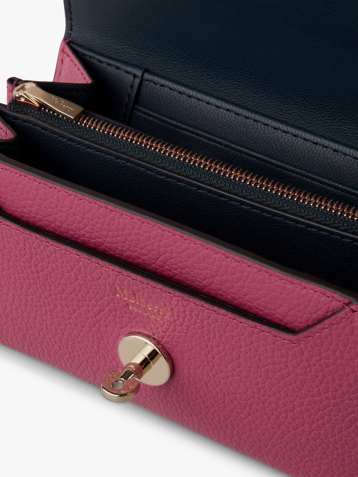 Buy Mulberry Small Classic Grain Leather Medium Darley Wallet Online at johnlewis.com