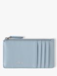 Mulberry Small Classic Grain Leather Continental Zipped Long Card Holder, Poplin Blue