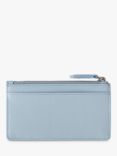 Mulberry Small Classic Grain Leather Continental Zipped Long Card Holder, Poplin Blue