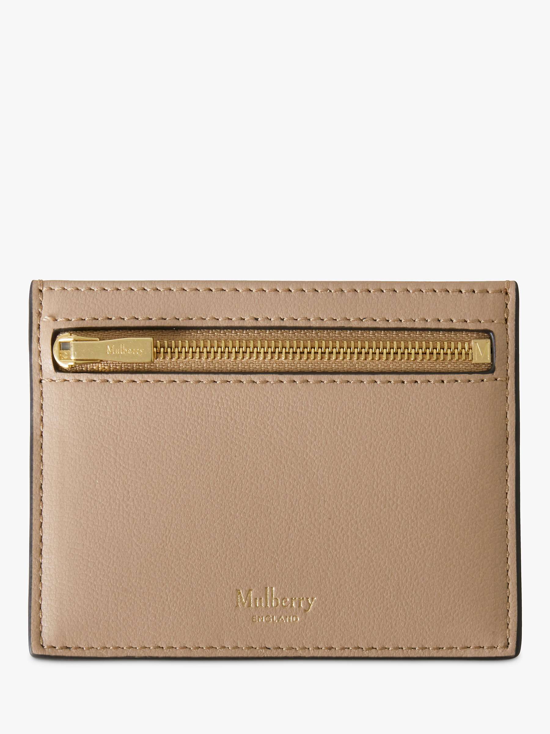 Buy Mulberry Micro Classic Grain Leather Zipped Credit Card Slip Online at johnlewis.com