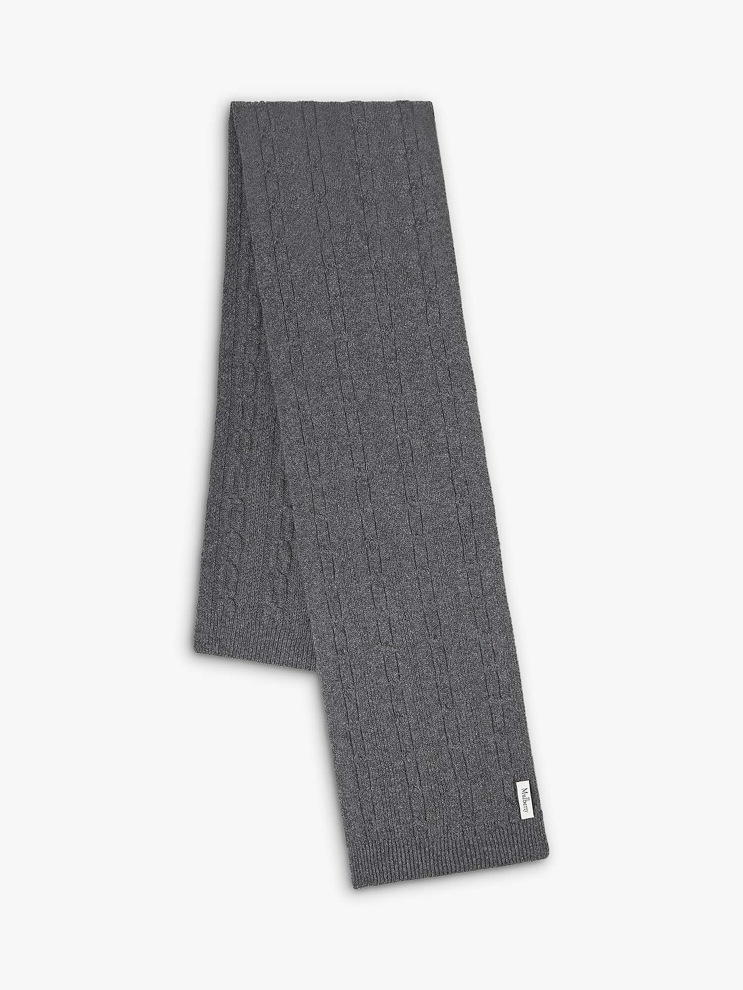Buy Mulberry Softie Chain Cable Knit Wool Scarf Online at johnlewis.com