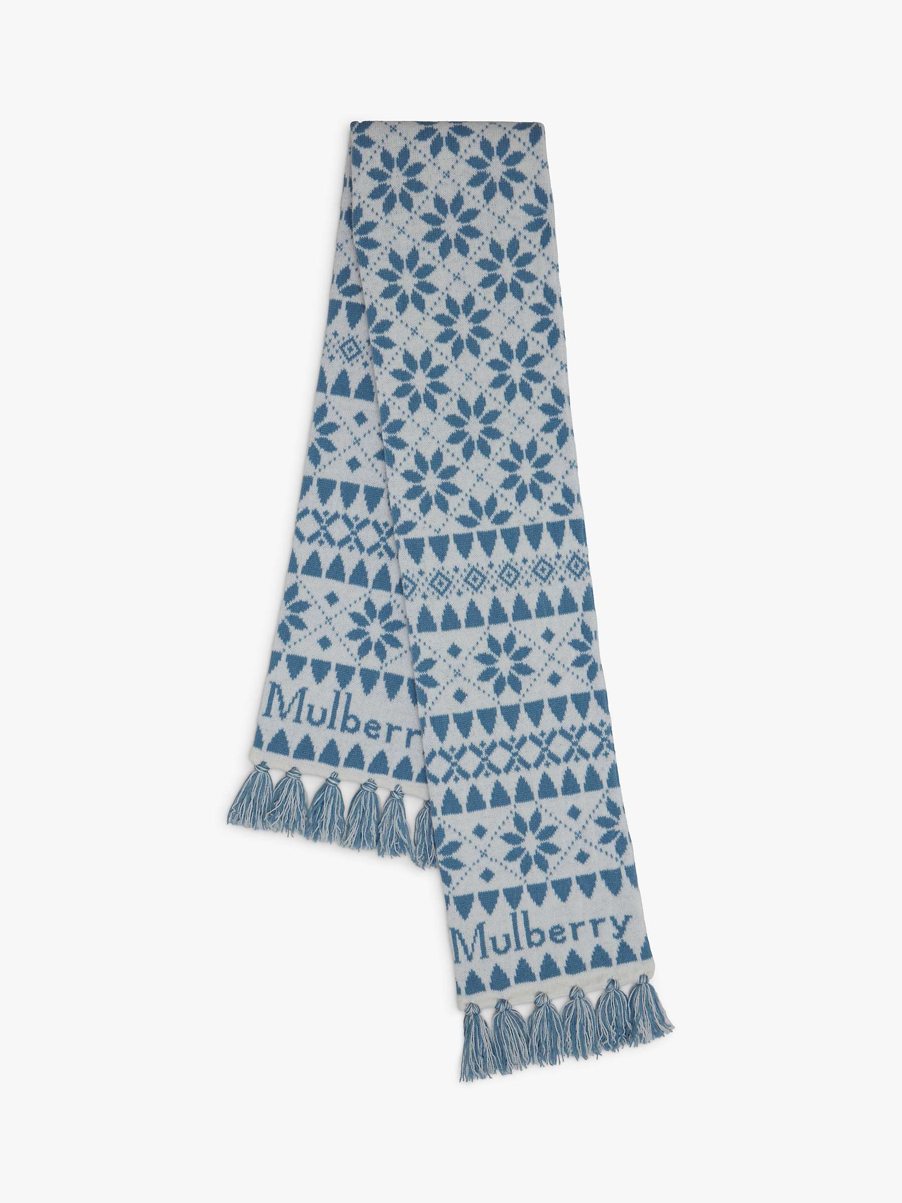 Buy Mulberry FairIsle Knit Scarf Online at johnlewis.com