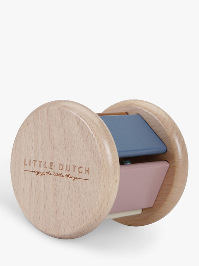 Little Dutch Baby Wooden Roller Rattle, Multi