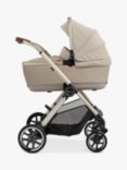Silver Cross Reef Pushchair and First Bed Folding Carrycot Universal Travel Accessory Bundle, Stone