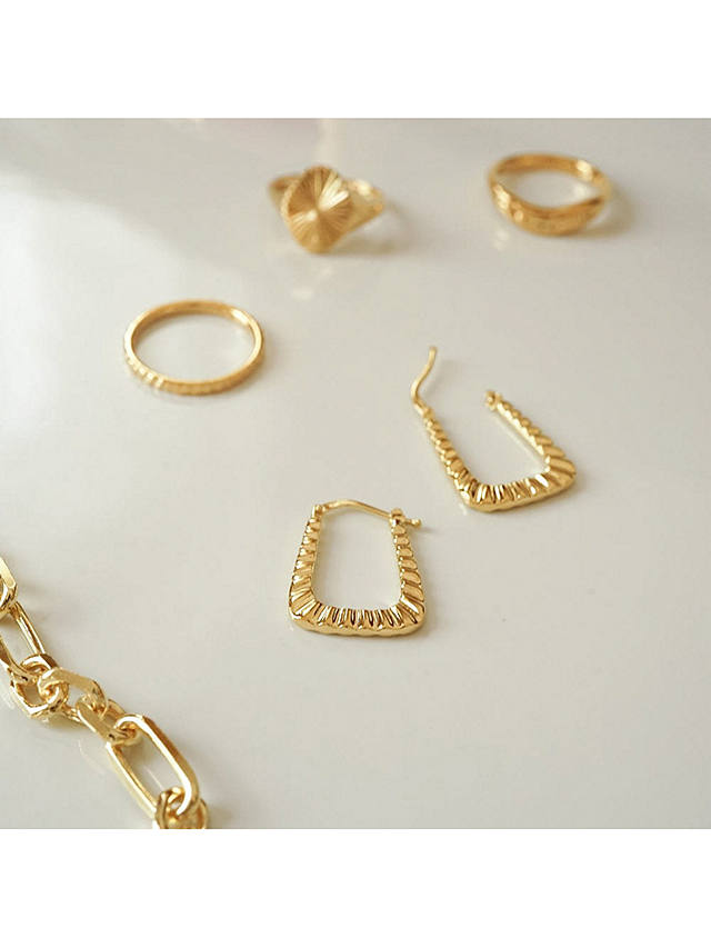 Daisy London Creole Hoop Earrings, Gold