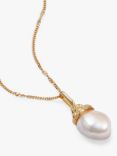 Daisy London Baroque Pearl Pendant Necklace, Gold