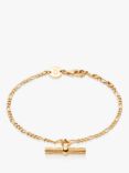 Daisy London T-Bar Charm Chain Bracelet, Gold