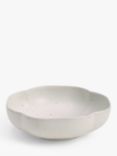 John Lewis Blossom Stoneware Serve Bowl, 18 cm, White