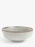 John Lewis Iver Reactive Glaze Stoneware Cereal Bowl, 15.5cm, Moonlight