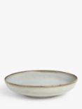 John Lewis Iver Reactive Glaze Stoneware Pasta Bowl, 22cm, Moonlight