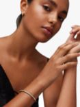 AllSaints Crystal Hinge Bracelet, Gold