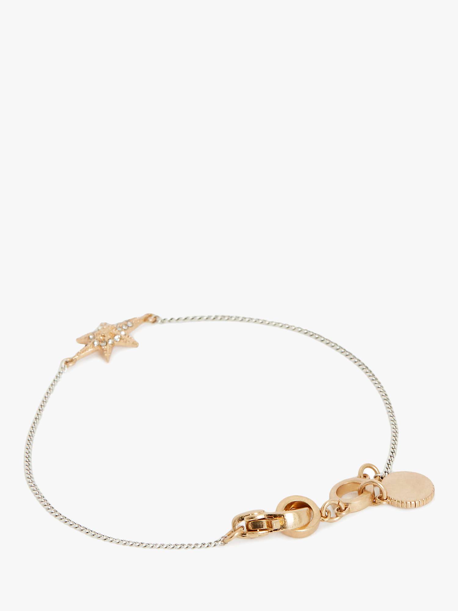 Buy AllSaints Star Charm Bracelet, Gold Online at johnlewis.com