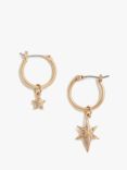 AllSaints Star Huggie Hoop Earrings, Gold