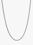 AllSaints Twisted Chain Necklace, Silver