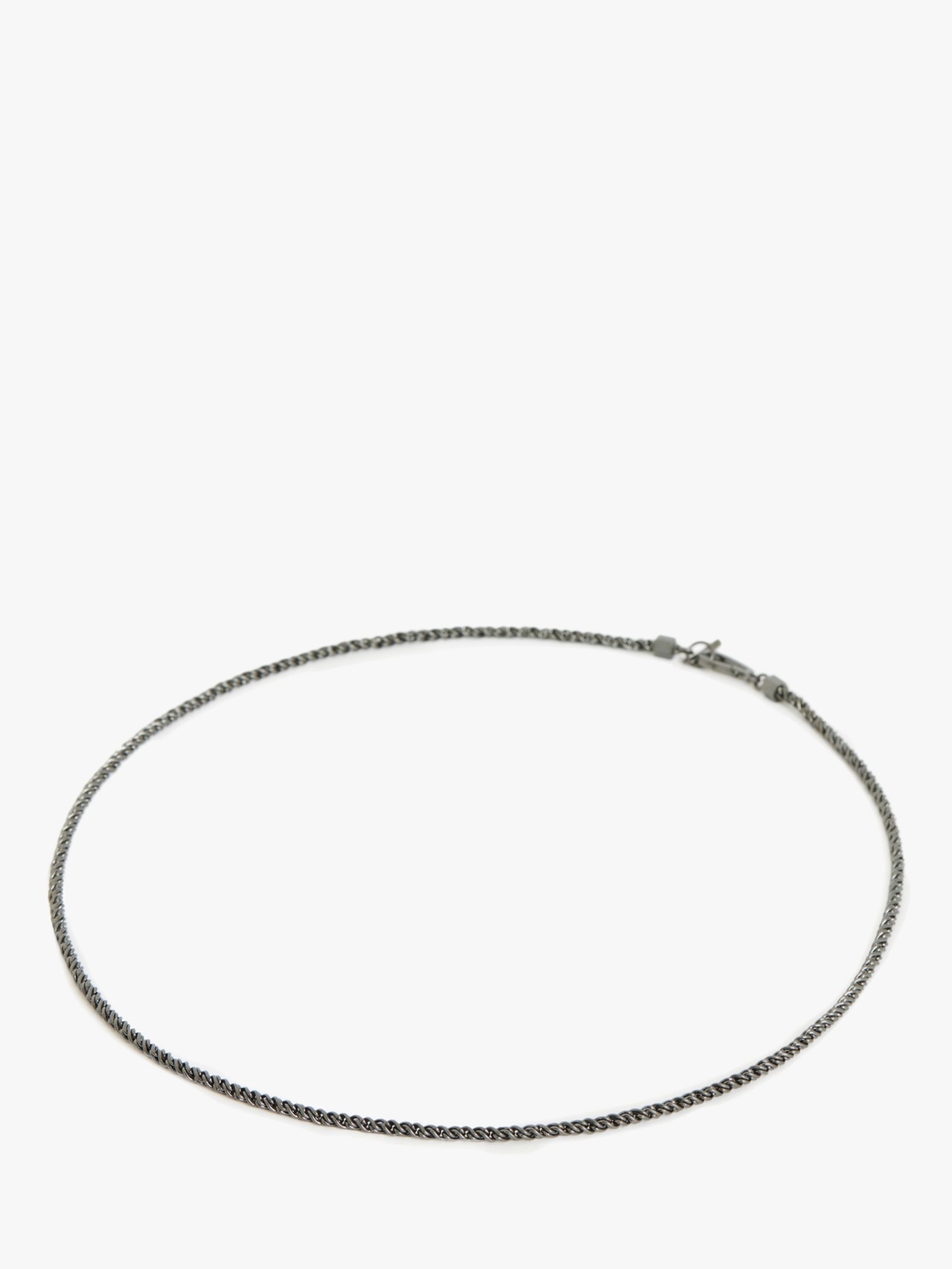 Buy AllSaints Twisted Chain Necklace, Silver Online at johnlewis.com