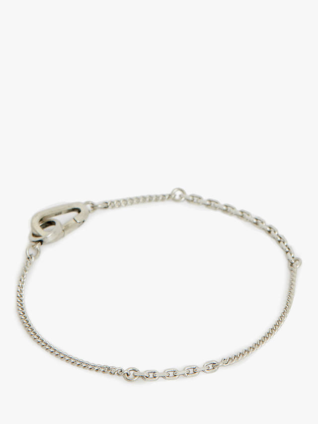 AllSaints Mixed Link Chain Bracelet, Silver