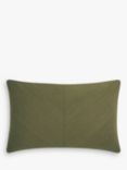 John Lewis Corded Rectangular Cushion, Avocado
