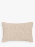 John Lewis Ribbed Patchwork Cushion, Natural