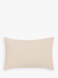 John Lewis Ribbed Patchwork Cushion, Natural