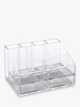 Osco Acrylic 2 Drawer Desk Organiser, Clear