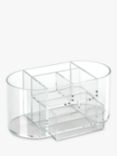 Osco Acrylic 6 Compartment Desk Organiser, Clear