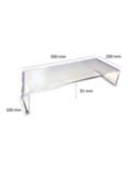 Osco Acrylic Monitor Stand, Clear