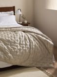 John Lewis Marble Quilted Bedspread, Natural