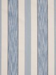 John Lewis Denver Stripe Made to Measure Curtains or Roman Blind, Lake Blue