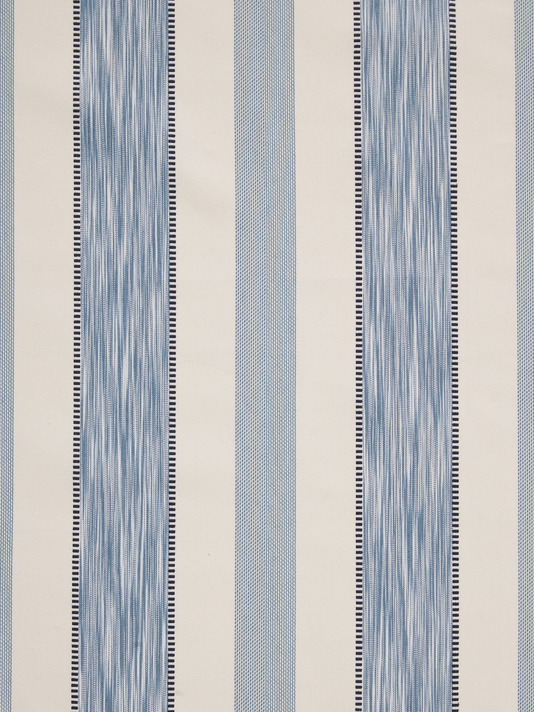 John Lewis Denver Stripe Made to Measure Curtains, Lake Blue