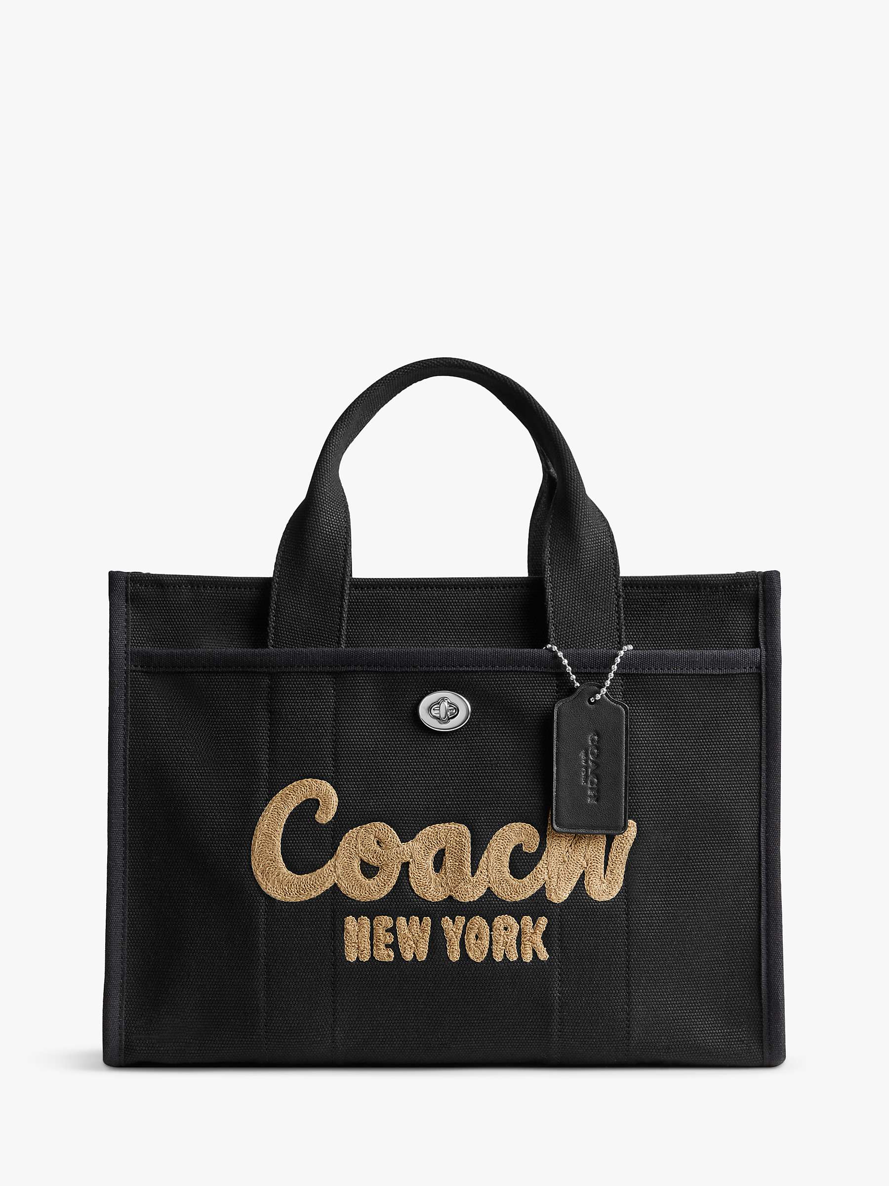Buy Coach Cargo Tote Bag, Black Online at johnlewis.com