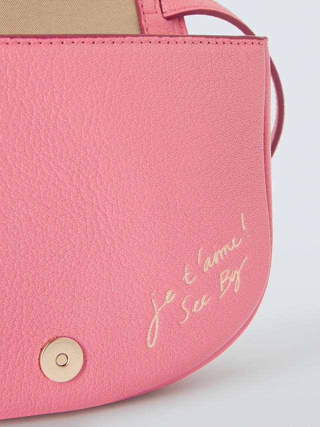 See By Chloé Hana Mini Leather Cross Body Bag, Pushy Pink