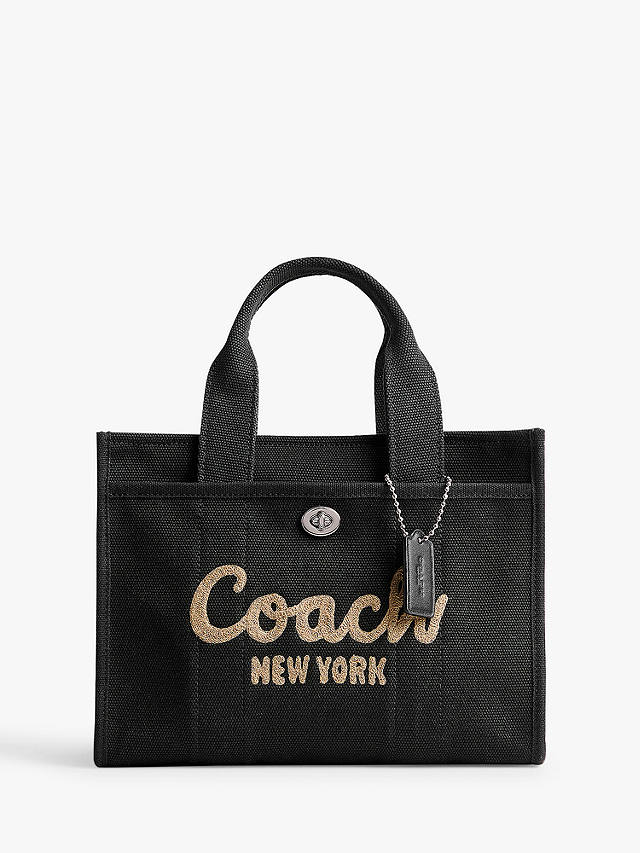 Coach Cargo Small Canvas Tote Bag, Black