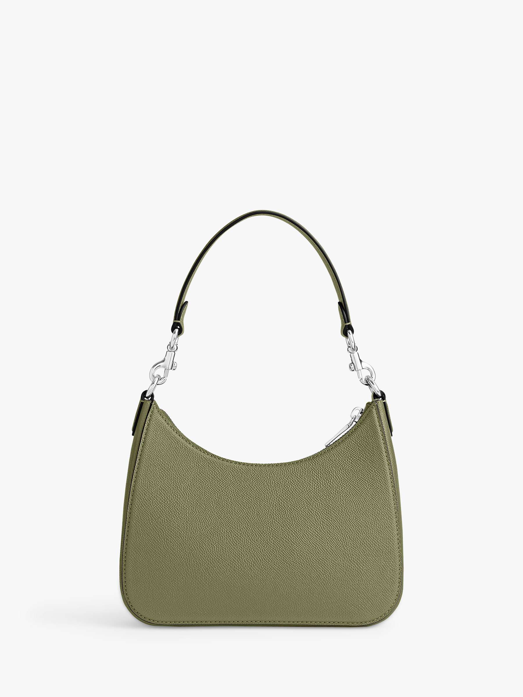 Buy Coach Leather Hobo Cross Body Bag, Moss Online at johnlewis.com