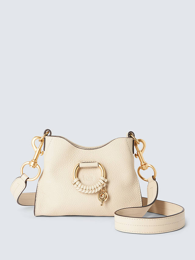 See by Chloé Joan Small Leather Crossbody Bag, Cement Beige