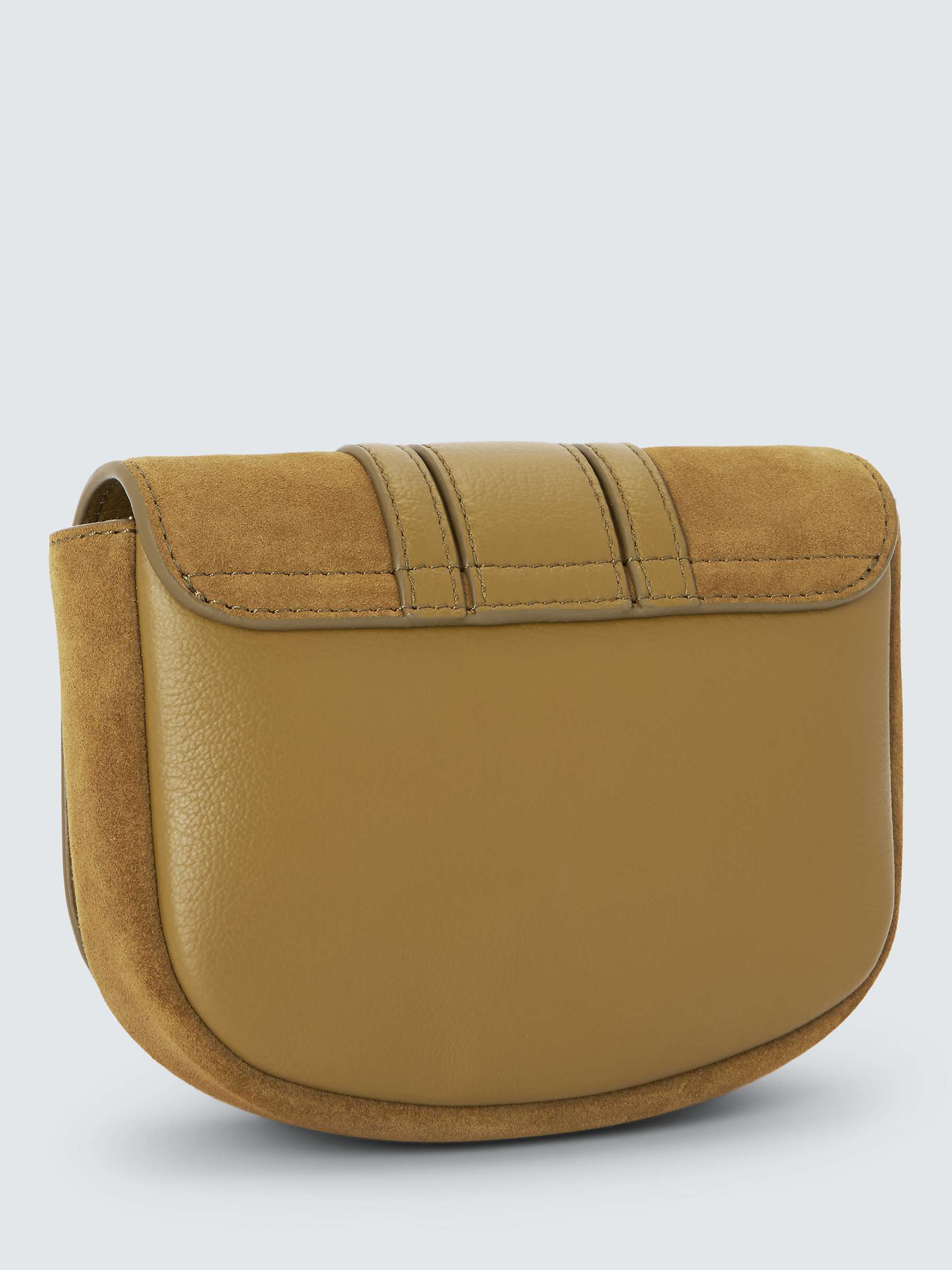Buy See By Chloé Mini Hana Suede Leather Satchel Bag, Olive Online at johnlewis.com