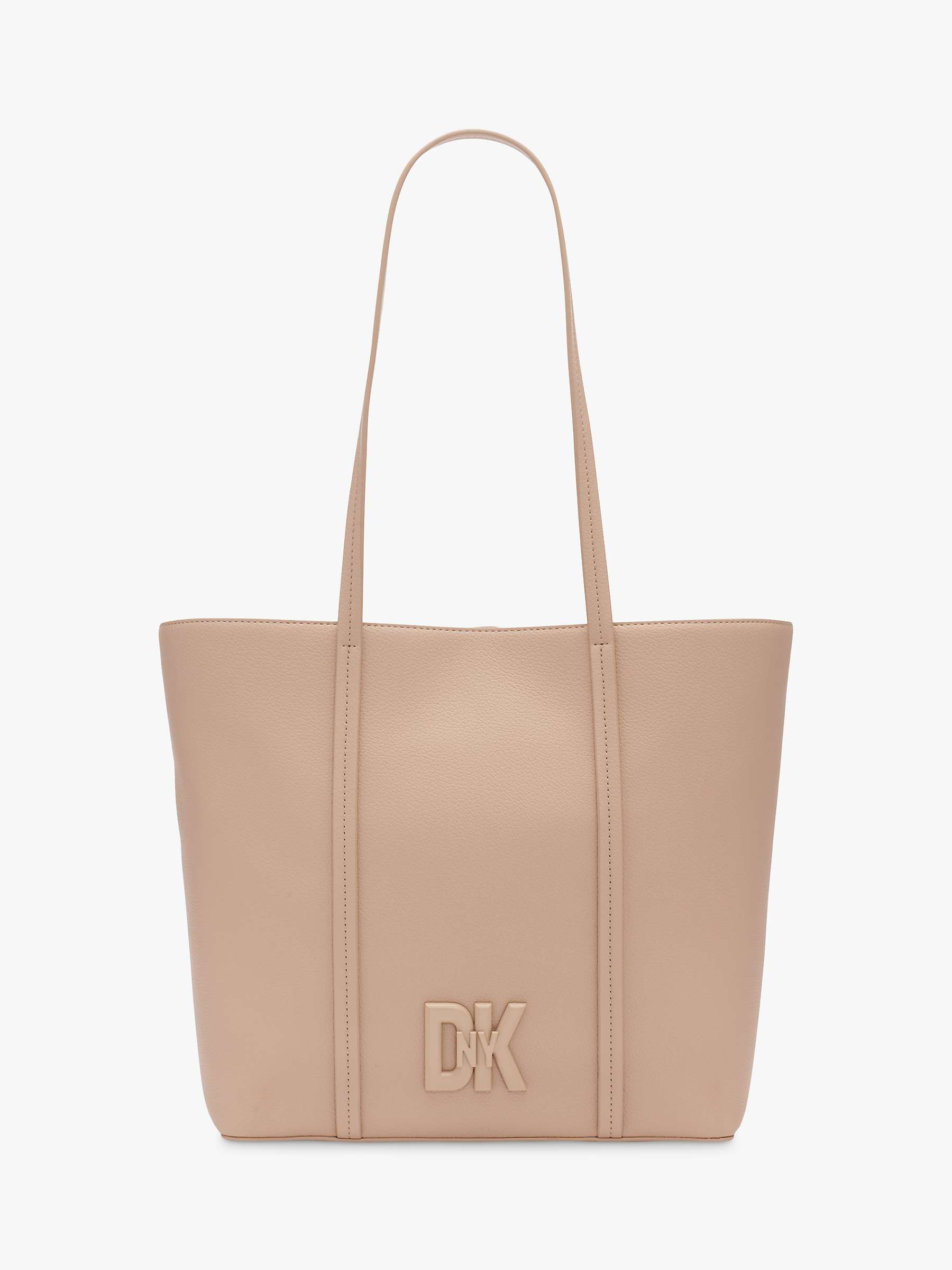 Buy DKNY Seventh Avenue Leather Tote Bag, Neutral Online at johnlewis.com