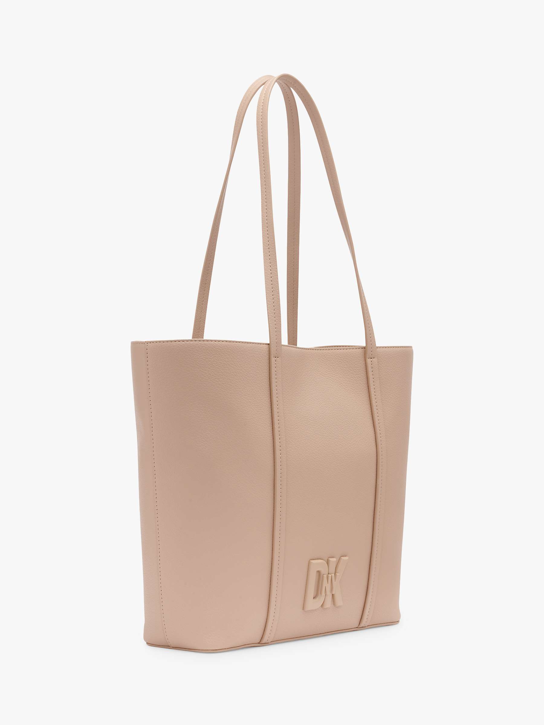 Buy DKNY Seventh Avenue Leather Tote Bag, Neutral Online at johnlewis.com